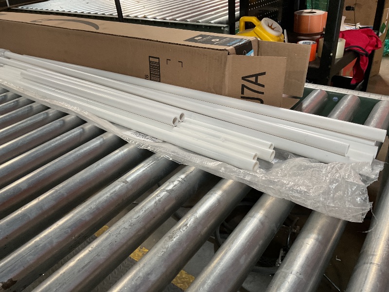 Photo 1 of * CONTAINS ONLY 12 ( 6 X 48”, 4 X 39 1/2 “, 2 X 24” ) * HJ 4FT Feet PVC Pipe 20PCS White Sch40 Industrial Pipes (1/2")