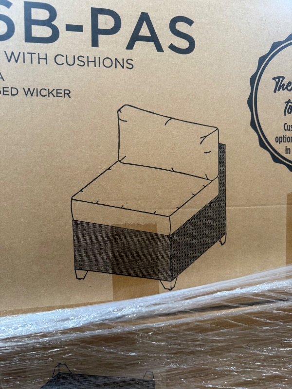 Photo 1 of ****CUSHION COVERS AND CLIPS ARE NOT INCLUDED****TK CLASSICS FLORENCE 6-PIECE WICKER ADJUSTABLE PATIO SECTIONAL SET *TABLE NOT INCLUDED*