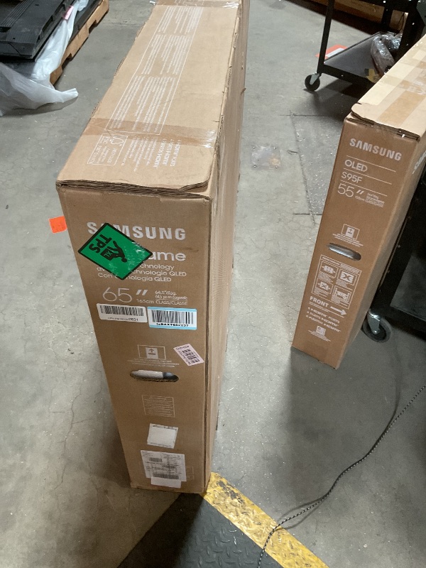 Photo 1 of Samsung 65-Inch Class QLED 4K LS03D The Frame Series Quantum HDR Smart TV w/Dolby Atmos, Art Mode, Anti-Reflection, Customizable Frame, Slim Fit Wall Mount with Alexa Built-in (QN65LS03D, 2024 Model)