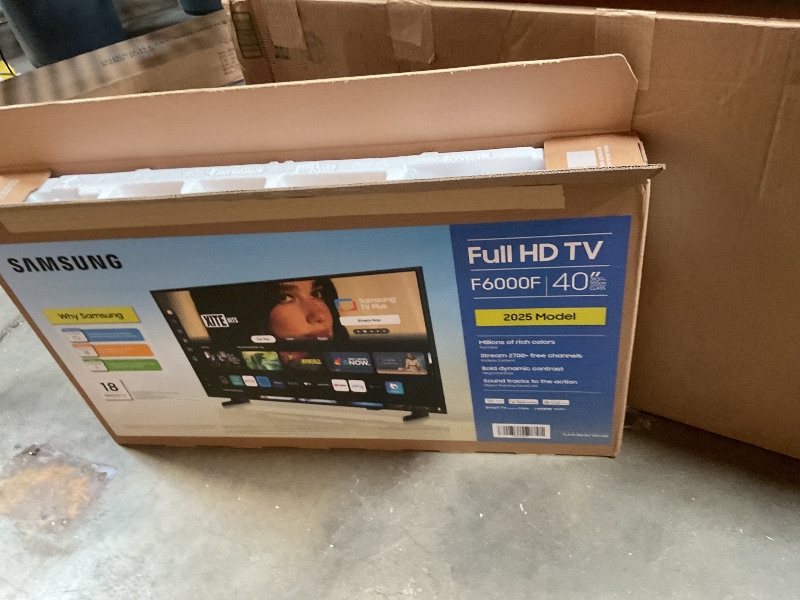Photo 1 of **CHIP IN SCREEN**Samsung 40-Inch Class Full HD F6000 Smart TV (2025 Model) HDR, Object Tracking Sound Lite, Knox Security, One UI Tizen, Smart TV