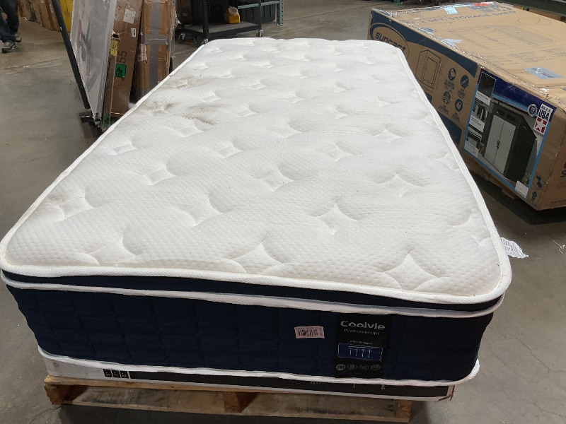 Photo 1 of **DIRTY FROM TRANSPORT **Coolvie 12 Inch Twin XL Mattress, Hybrid XL Twin Mattress