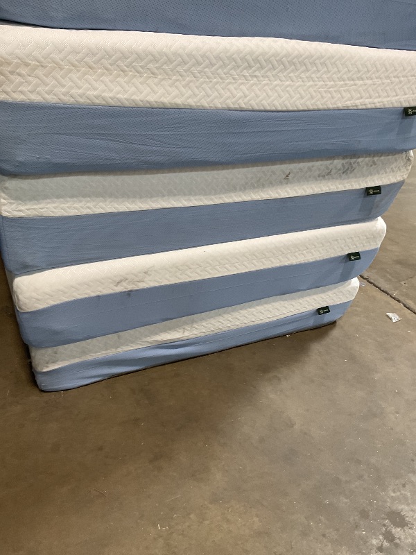 Photo 1 of ***EIGHT MATTRESSES/ NEED A TRUCK TO PICKUP/ DIRTY FROM TRANSPORT **ZINUS 12 Inch Cooling Essential Memory Foam Mattress [New Version], Full, Fiberglass Free, Medium Feel, Cooling Airflow Memory Foam, Certified Safe Foams & Fabric.