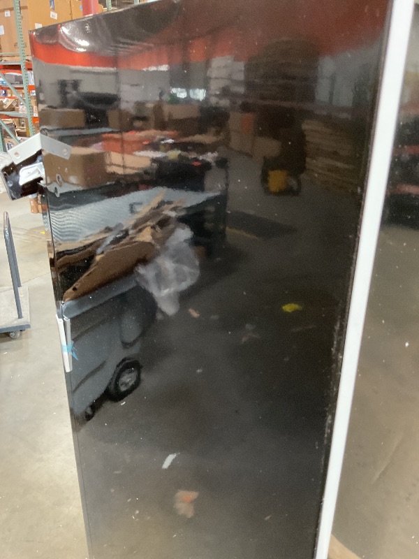 Photo 1 of **COSMETIC DAMAGE/ STILL FUNCTIONAL **Commercial Merchandiser Refrigerators, Beverage Display Fridge, 24 Inch Drink Fridge, Beverage Refrigerator Cooler with Lightbox, Drink Refrigerator Glass Single Door, Shop Restaurant Fan Cooling