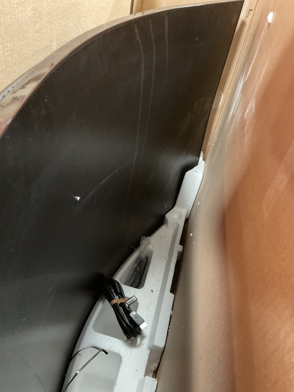 Photo 1 of **CRACKED SCREEN. NO REMOTE. NO POWER SOURCE. SELLING FOR PARTS**Samsung 55" Odyssey Ark 2nd Gen 4K UHD 1000R Curved Gaming Monitor, 165Hz, 1ms, 4 Input Multi View, Quantum Mini-LED, AMD FreeSync Premium Pro, HDR 10+, Height Adjustable Screen, LS55CG970NN