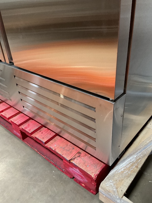 Photo 1 of **DIRTY / SCUFFS/ AND SCRATCHES**54"W 2 Door Commercial Freezer Stainless Steel Fan Cooling 49 Cu.ft Freezer for Restaurant Bar Shop