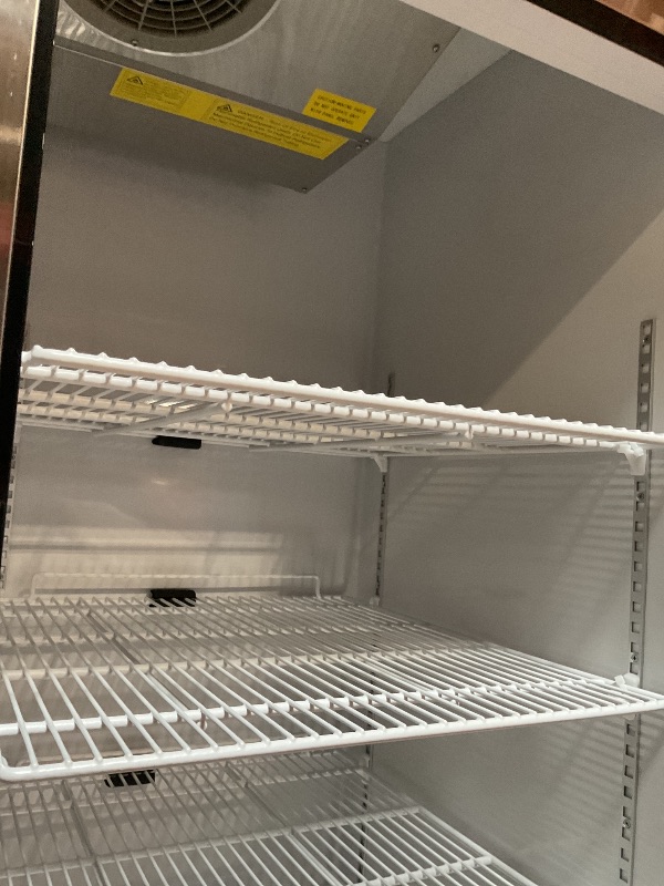 Photo 1 of **DIRTY / SCUFFS/ AND SCRATCHES**54"W 2 Door Commercial Freezer Stainless Steel Fan Cooling 49 Cu.ft Freezer for Restaurant Bar Shop