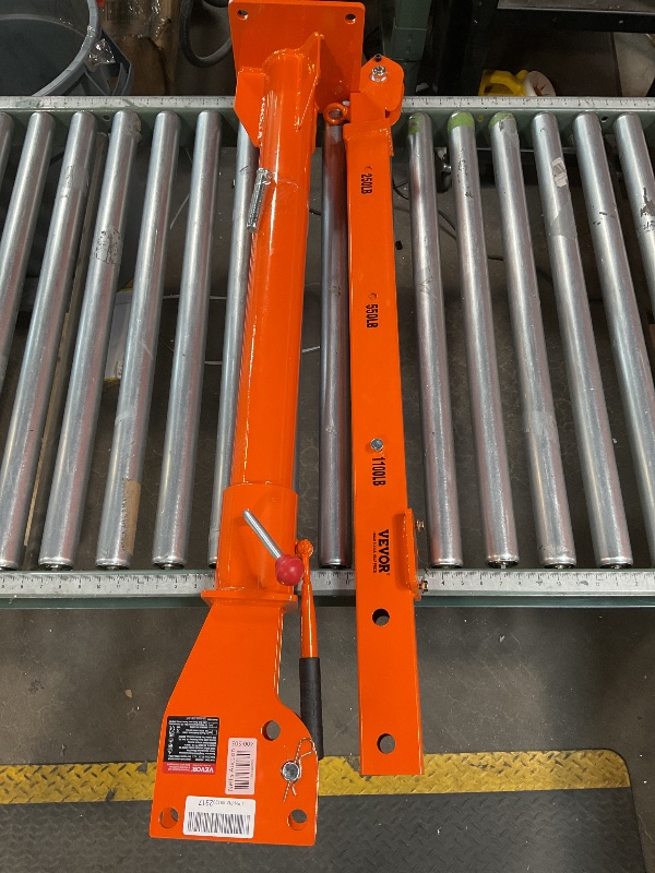 Photo 1 of VEVOR Electric Pickup Truck Crane, 1100 lbs, Folding Truck-Mounted Bed Crane