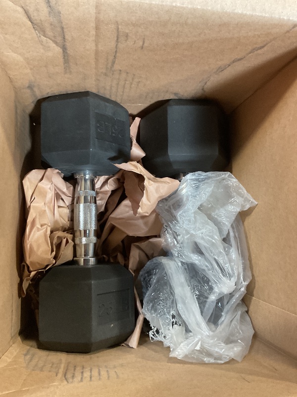Photo 1 of 25 rubber dumbbell set