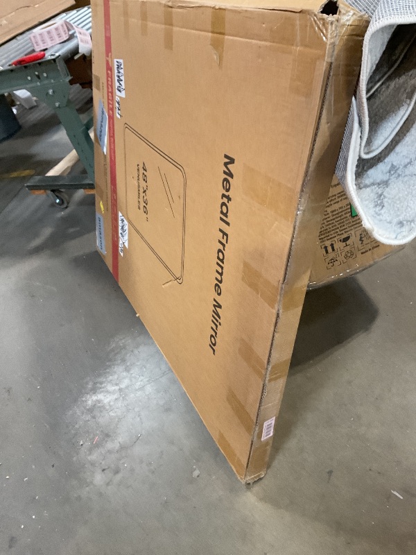 Photo 1 of 48 x 36 metal frame mirror
