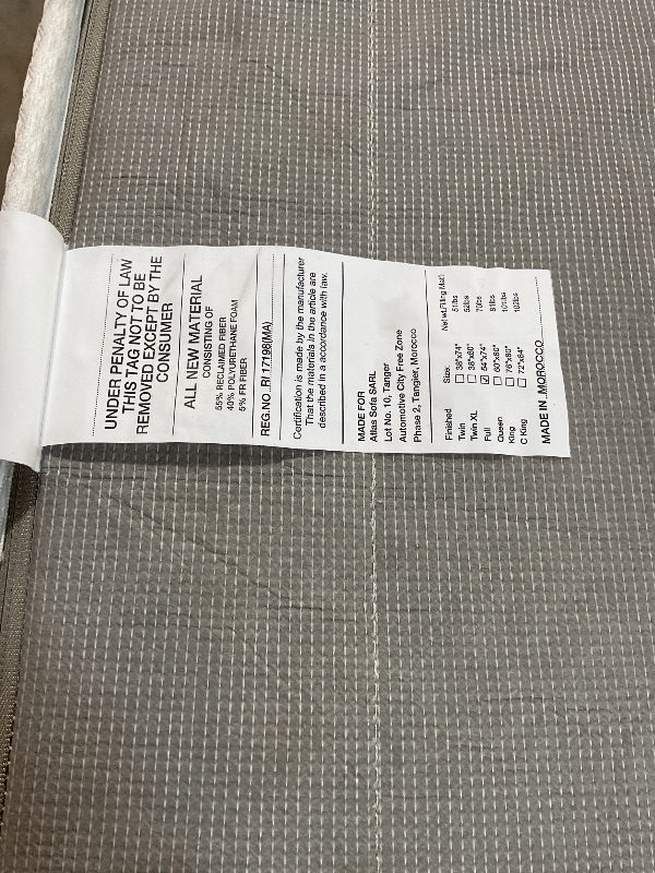 Photo 1 of **DIRTY FROM TRANSPORT **Certipurus full size mattress 