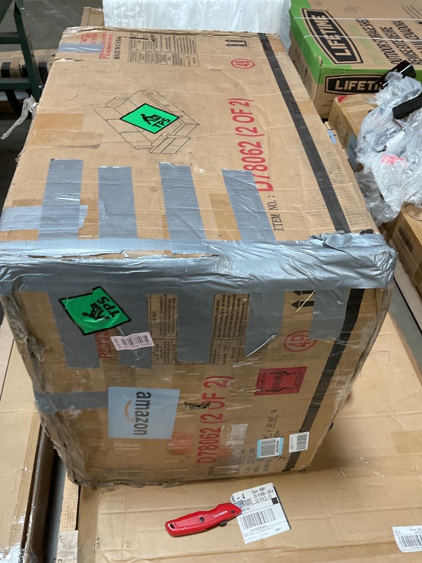 Photo 1 of **SELLING FOR PARTS AS PARTIAL SET// ONE BOX OF TWO**86-inch Pull Out Sleeper Couch Bed, L-Shaped Reversible Sleeper Sectional Sofa Chenille Tufted Upholstered Convertible Sofa Bed with Storage Chaise and Pillow Armrests for Home Apartment Living Room