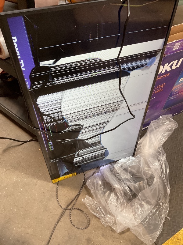 Photo 1 of **SELLING FOR PARTS**Roku Smart TV 2025 – 40-Inch Select Series, 1080p Full HD TV – RokuTV with Voice Remote – Flat Screen LED Television with Wi-Fi for Streaming Live Local News, Sports, Family Entertainment