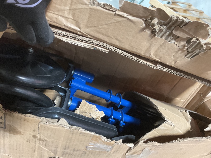 Photo 1 of **MISSING ONE OF FOOTREST**Drive Medical Blue Streak Wheelchair with Flip Back Desk Arms, Elevating Leg Rests, 16 Inch Seat