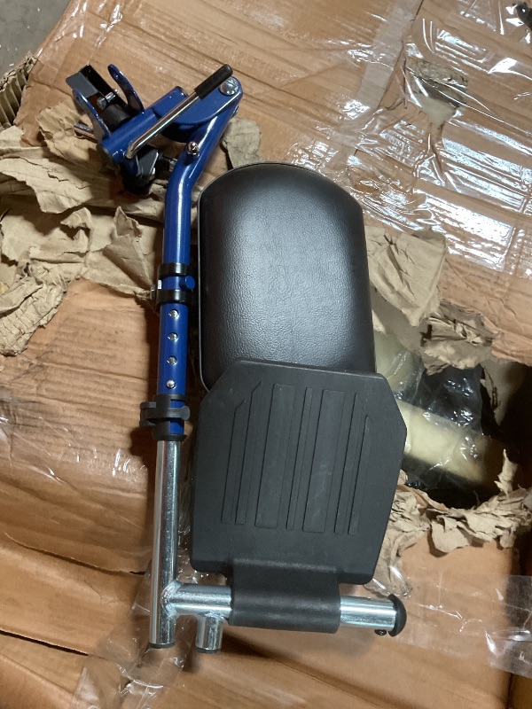 Photo 1 of **MISSING ONE OF FOOTREST**Drive Medical Blue Streak Wheelchair with Flip Back Desk Arms, Elevating Leg Rests, 16 Inch Seat