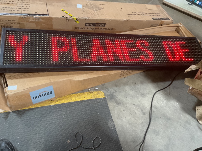 Photo 1 of **DIRTY**Led scrolling sign