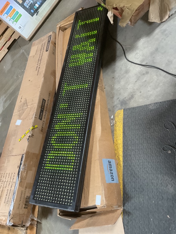 Photo 1 of **DIRTY**Led scrolling sign