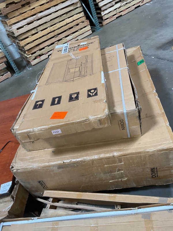 Photo 1 of **3 BOXES**WOODBRIDGE Infrared Home Sauna Room 1 Person Hemlock Wooden Indoor Sauna,7 Carbon 1560W/120V Heaters,with Led Color Therapy Light,Bluetooth Speaker,Tempered Glass,Touch-Tone Keypad and A Top Vent