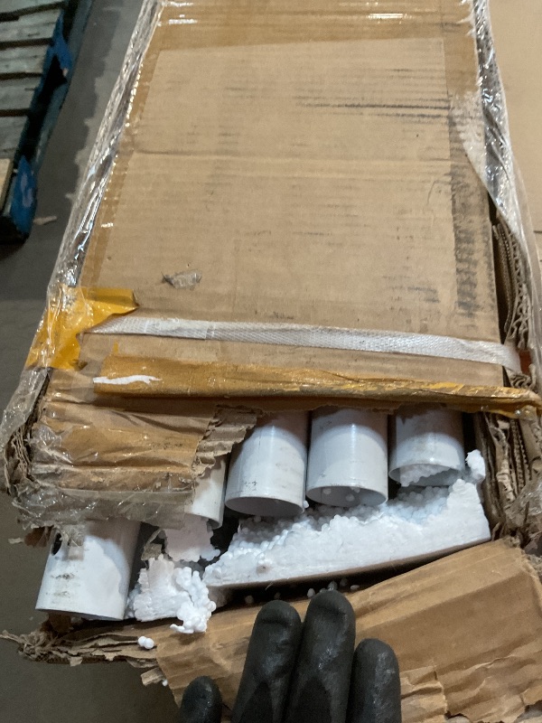Photo 1 of **SELLING AS PARTS IN PARTIAL SET. ONE BOX OF FOUR. LOOKS LIKE A BOX OF POLES FOR THE FRAME**YITAHOME 20x33 ft Party Tent Heavy Duty Outdoor Wedding Event Shelters Upgraded Galvanized Canopy with Large White Roof, Removable PVC Sidewalls & 4 Storage Bags,