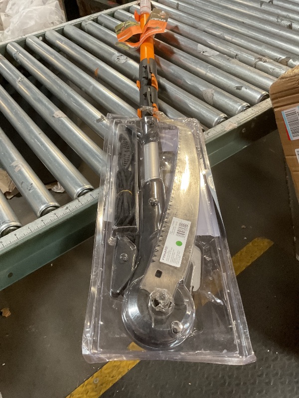 Photo 1 of **MISSING END CAP**Fiskars 7-16 ft. Extendable 2-in-1 Pruner and Pole Saw For Tree Trimming, Tree Trimmer with Chain-Drive for Cutting Branches up to 1.25" Diameter with More Power, Garden Tools