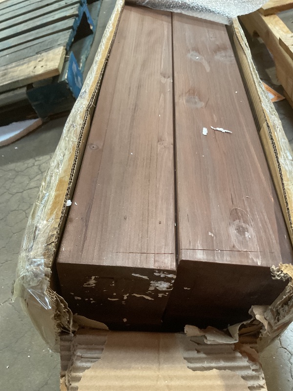 Photo 1 of **SELLING AS PARTS IN PARTIAL SET. LOOKS LIKE A BOX OF 4 WOODEN BEAMS**Grill gazebo parts partial set.