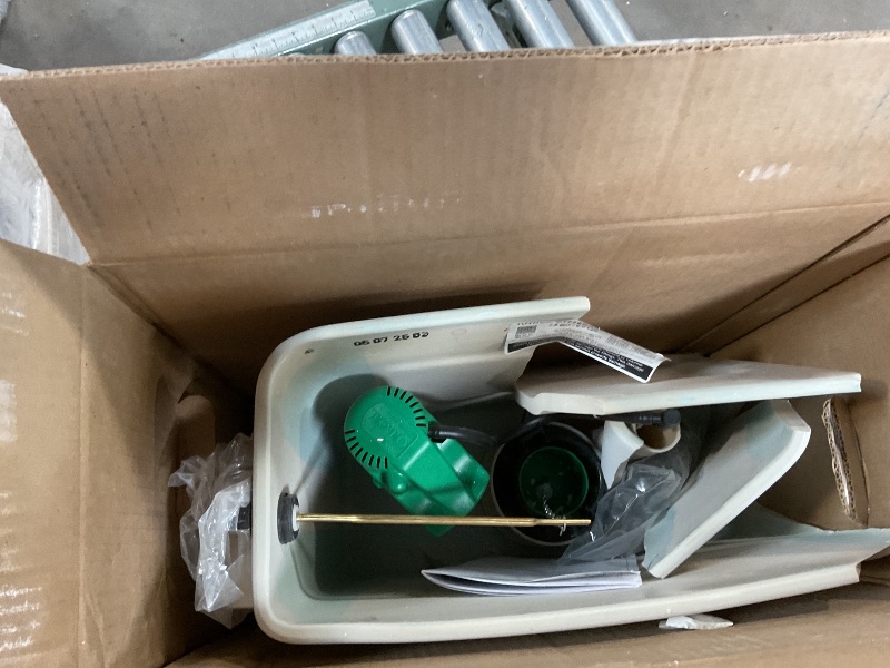 Photo 1 of **MAJOR DAMAGE. SELLING FOR PARTS**TOTO Drake 1.6 GPF Toilet Tank with WASHLET+ Auto Flush Compatibility, Cotton White - ST776SA#01