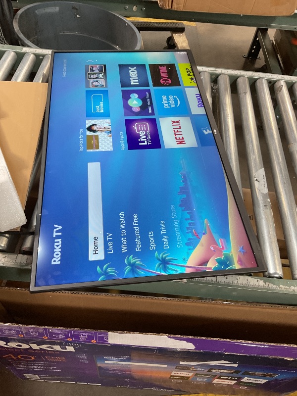 Photo 1 of **MISSING TV STANDS**Roku Smart TV 2025 – 40-Inch Select Series, 1080p Full HD TV – RokuTV with Voice Remote – Flat Screen LED Television with Wi-Fi for Streaming Live Local News, Sports, Family Entertainment