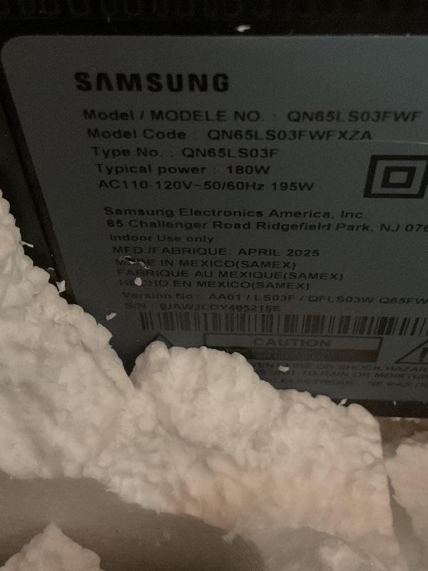 Photo 1 of *FOR PARTS ONLY* 65" Class The Frame Pro LS03FW Neo QLED 4K Art Mode Samsung Vision AI Smart TV (2025)