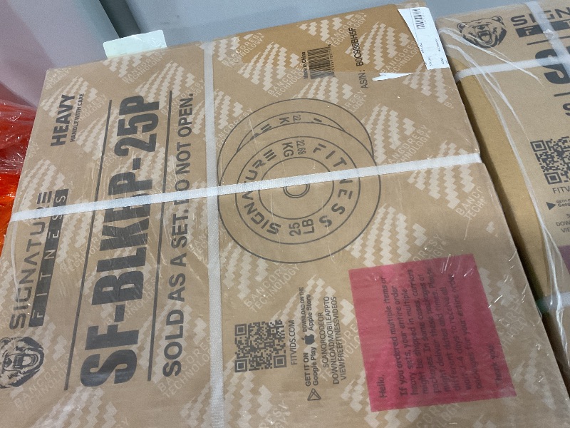 Photo 1 of **WILL NEED A RRUCK TO PICKUP**One pallet of 24 boxes. Each box contains two 25lb weights.
