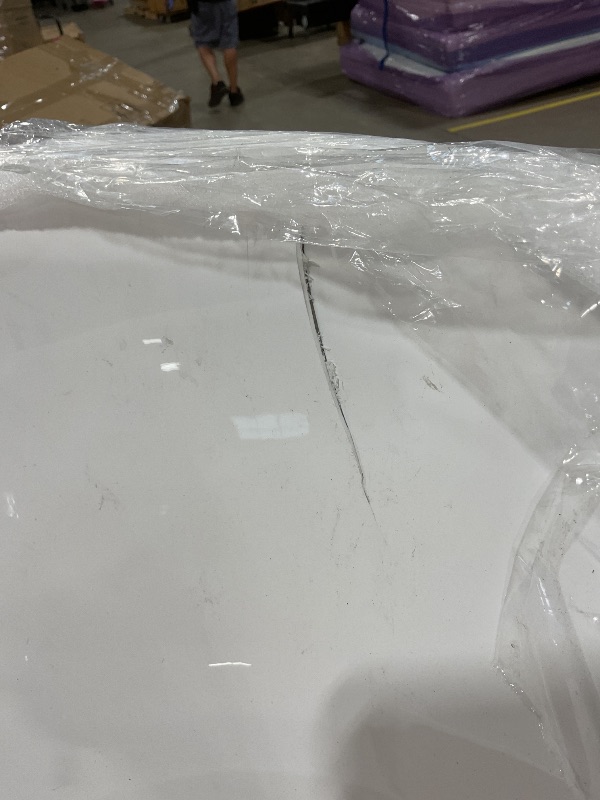 Photo 1 of ** SEE CLERK NOTES** WOODBRIDGE BTA1514-MB-Drain &O+ Pillow Bathtub, Black