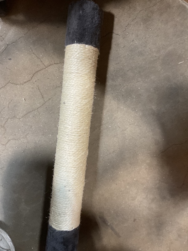 Photo 1 of *MISSING HARDWARE* Feandrea Cat Tree, 81.1-Inch Large Cat Tower with 13 Scratching Posts, 2 Perches, 2 Caves, Basket, Hammock, Pompoms, Multi-Level Plush Cat Condo for Indoor Cats, Smoky Gray UPCT190G01
