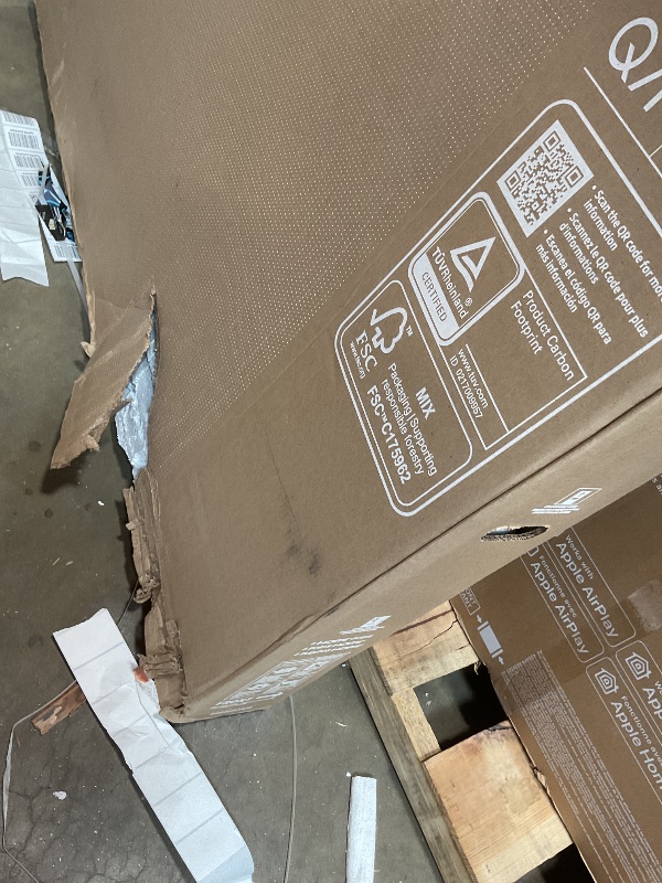 Photo 1 of **DAMAGE TO SCREEN. SELLING FOR PARTS*(Samsung 75-Inch Class QLED Q7F Series Samsung Vision AI Smart TV (2025 Model, 75Q7F) Quantum HDR, Object Tracking Sound Lite, Q4 AI Gen1 Processor, 4K upscaling, Gaming Hub, Alexa Built-in