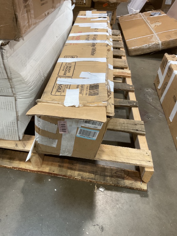Photo 1 of **MAJOR DAMAGE. SELLING FOR PARTS **Yaheetech 13x13 Pop Up Canopy Tent, Straight Leg Easy Set-up Height-Adjustable Folding Shelter w/Extending Eaves Set W/Sandbags & Rolling Storage Bag & Ground Anchors & Guy Lines?Light Gray/White