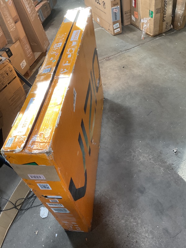Photo 1 of **MAJOR DAMAGE. SELLING FOR PARTS**VIZIO 50-Inch V-Series 4K UHD LED Smart TV with Voice Remote, Dolby Vision, HDR10+, Alexa Compatibility, 2022 Model