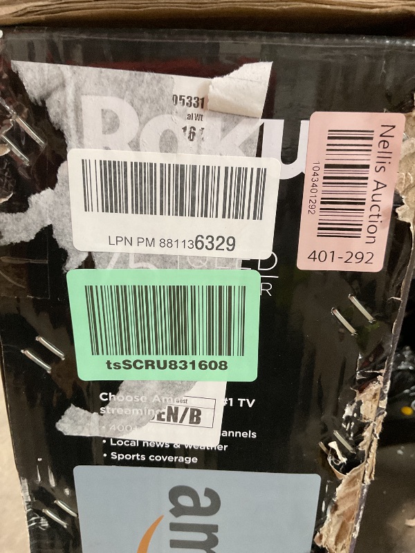 Photo 1 of ******BROKEN TELEVISION CRACK PARTS ONLY**** Roku Smart TV – 75-Inch Pro Series 4K QLED RokuTV with Backlit Roku Voice Remote Pro, Dolby Vision IQ, 120Hz Refresh Rate – Live Local News, Sports, Gaming