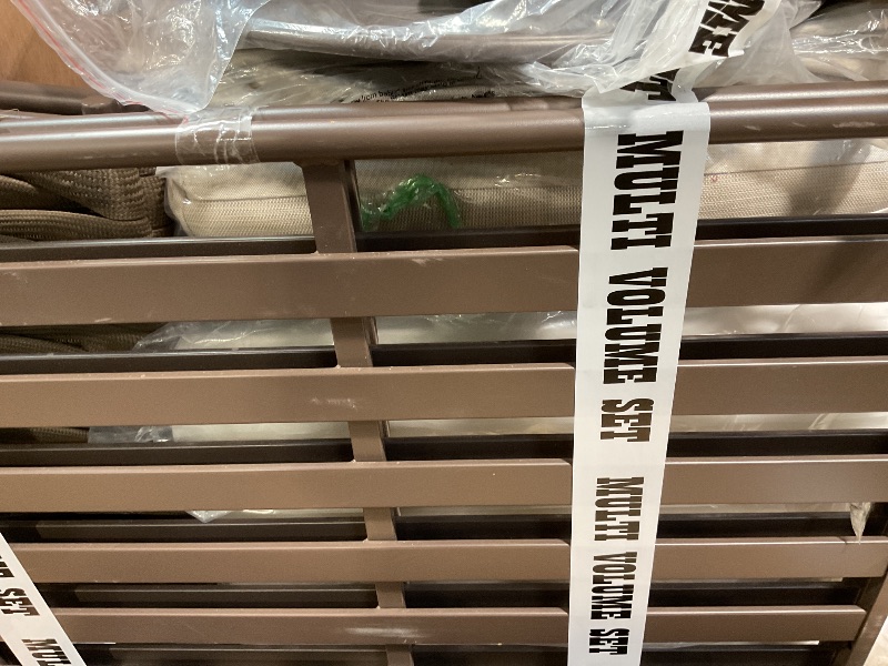 Photo 1 of **FOR PARTS ONLY/MISSING ASSEMBLY HARDWARE ALSO HAS MIX & MATCH PIECES** EAST OAK 3-Piece Patio Furniture Set | Life Chatter 4-Seat Outdoor Furniture | Sectional Sofa Set with Round Coffee Table | Deep Seating Sofa with Thick & Washable Cushions | Chestnu