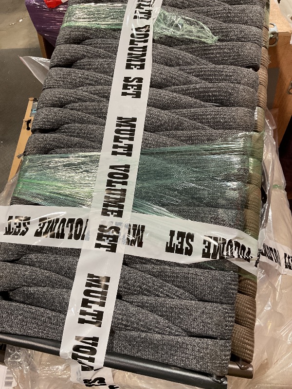 Photo 1 of **FOR PARTS ONLY/MISSING ASSEMBLY HARDWARE ALSO HAS MIX & MATCH PIECES** EAST OAK 3-Piece Patio Furniture Set | Life Chatter 4-Seat Outdoor Furniture | Sectional Sofa Set with Round Coffee Table | Deep Seating Sofa with Thick & Washable Cushions | Chestnu