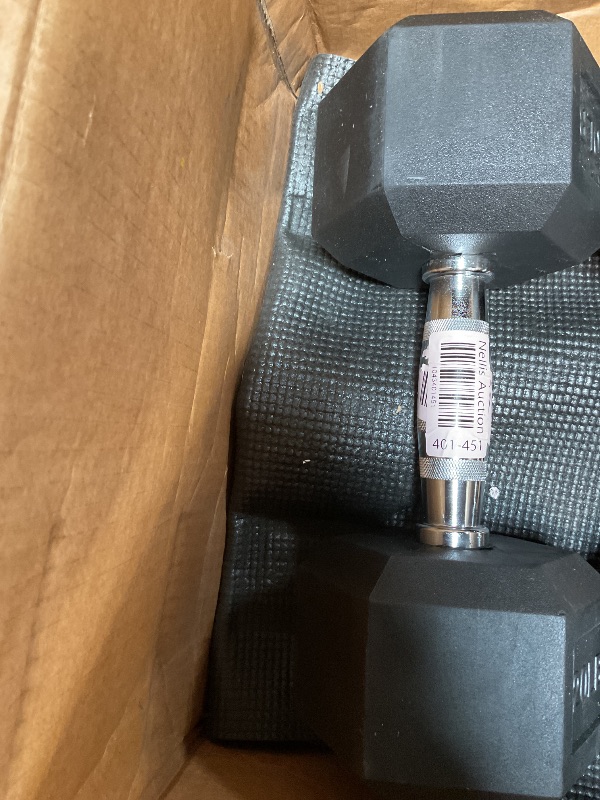 Photo 1 of Amazon Basics Rubber Hex Dumbbell Hand Weight
