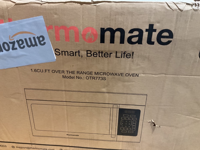 Photo 1 of 30" Over the Range Microwave Oven, ThermoMate 1.7 Cu. Ft. Capacity Microwave Over the Stove with One Touch, 1000 Cooking Watts, 300 CFM, 10 Power Levels, LED Lighting, Stainless Steel