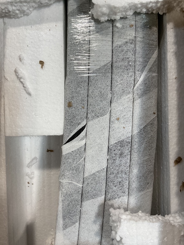 Photo 1 of **PARTAL SET TABLE BASE ONLY ** Meridian Furniture 986-T Xander Collection Modern | Contemporary Dining Table with Matte Black Metal Base, 48" Round Tempered Glass Top, 10MM Glass Thickness, 48" W x 48" D x 30" H, Black