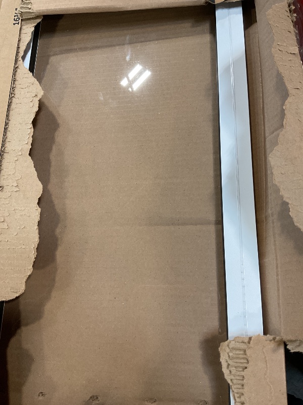 Photo 1 of **MISSING HARDWARE** PetSafe Doggy Door for Sliding Glass Doors, Adjustable Height 75 7/8" to 81", No-Cut DIY Install, Aluminum Panel, Ideal for Renters, for Large Dogs Up to 100 lb., (White, Large)
