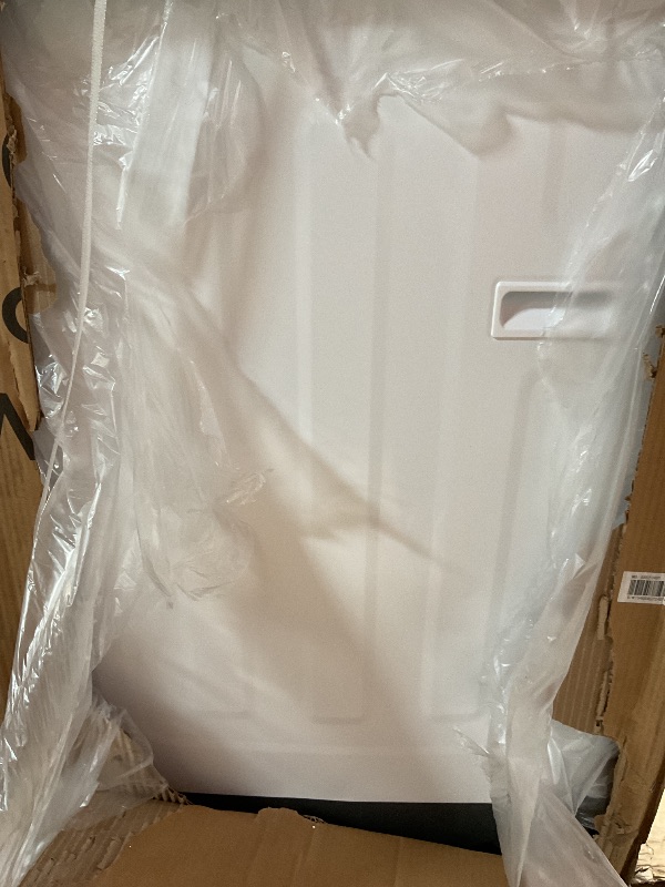 Photo 1 of **FOR PARTS** BLACK+DECKER 3.0 Cu. Ft. Portable Washer, 26.5 lb. Capacity Washing Machine, 6 Cycles, Quick Connect Sink Adapter and Drain Hose Included, Transparent Lid & LED Display, BPW30MW, White