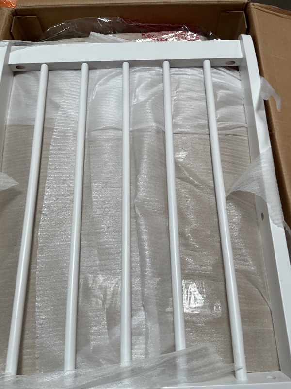 Photo 1 of **MISSING PARTS/BROKEN OTTOMAN** Storkcraft Tuscany Custom Glider and Ottoman with Free Lumbar Pillow (White/Beige) - Cleanable Upholstered Comfort Rocking Nursery Chair with Ottoman