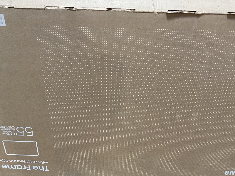 Photo 1 of *****TELEVISION NOT WORKING PARTS ONLY***** Samsung 55-Inch Class QLED 4K LS03D The Frame Series Quantum HDR Smart TV w/Dolby Atmos, Art Mode, Anti-Reflection, Customizable Frame, Slim Fit Wall Mount with Alexa Built-in (QN55LS03D, 2024 Model)