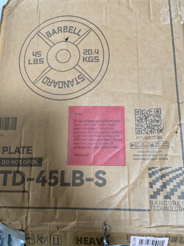 Photo 1 of 2-Inch Olympic Cast Iron Weight Plate 45 lb single 