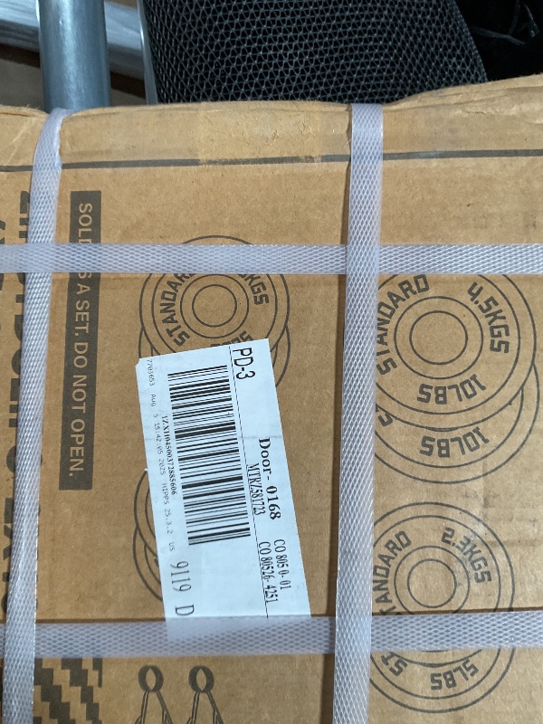Photo 1 of 2-Inch Olympic Cast Iron Plate Weight Plate for Strength Training and Weightlifting, Multiple Sizes