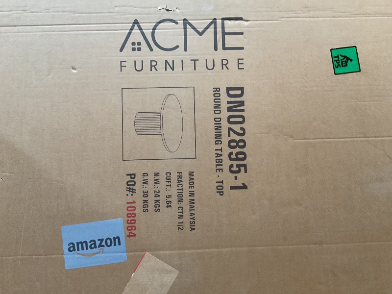 Photo 1 of **INCOMPLETE SET/ TABLETOP ONLY MISSING BASE**** ACME Hezrai Round Dining Table