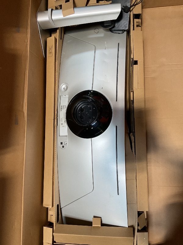 Photo 1 of ****BROKEN MONITOR PARTS ONLY**** Samsung 49" Odyssey OLED G9 (G91SD) Dual QHD QD-OLED G-Sync Compatible Curved Gaming Monitor, 144Hz, 0.03ms, AMD FreeSync Premium Pro, Ergonomic Stand, 3 Year Warranty, LS49DG910SNXZA, 2024