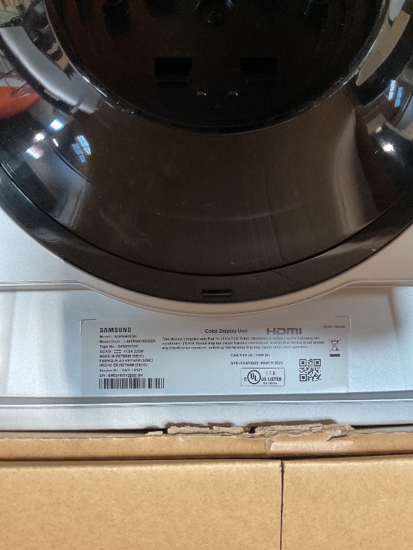 Photo 1 of ****BROKEN MONITOR PARTS ONLY**** Samsung 49" Odyssey OLED G9 (G91SD) Dual QHD QD-OLED G-Sync Compatible Curved Gaming Monitor, 144Hz, 0.03ms, AMD FreeSync Premium Pro, Ergonomic Stand, 3 Year Warranty, LS49DG910SNXZA, 2024