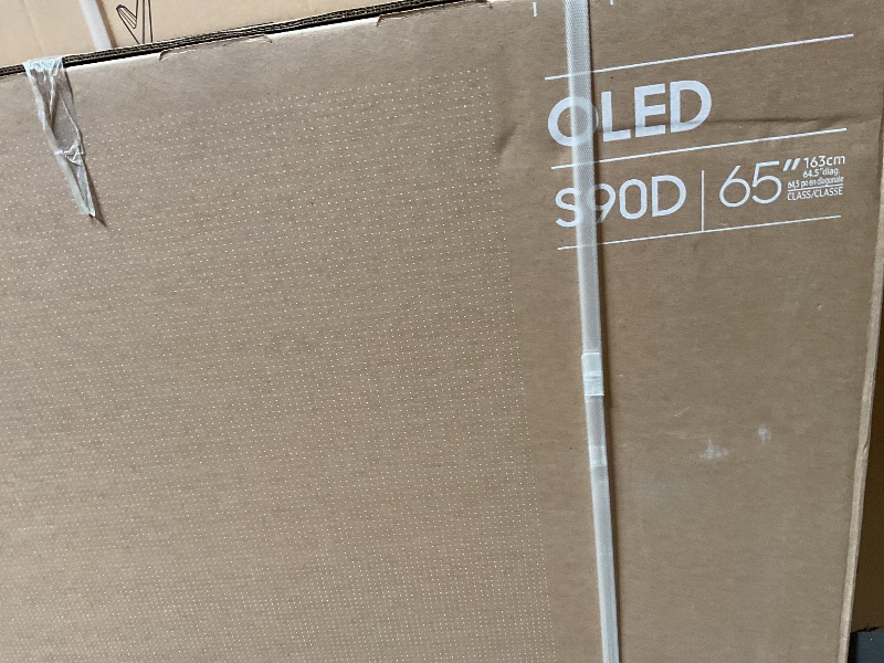 Photo 1 of ****NON-FUNCTIONAL/ PARTS ONLY**** Samsung 65-Inch Class OLED 4K S90D Series HDR+ Smart TV w/Dolby Atmos, Object Tracking Sound Lite, Motion Xcelerator, Real Depth Enhancer, 4K AI Upscaling, Alexa Built-in (QN65S90D, 2024 Model)