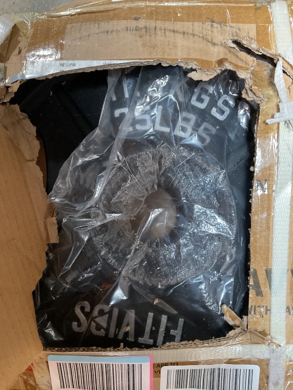 Photo 1 of ****TWO 25 LB PLATES ONLY**** Fitvids Olympic Cast Iron 2-Inch Weight Plates for Strength Training & Weightlifting, 255 Pounds Set, Multiple Packages